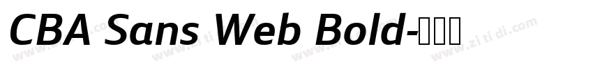 CBA Sans Web Bold字体转换 CBA Sans Web Bold字体转换